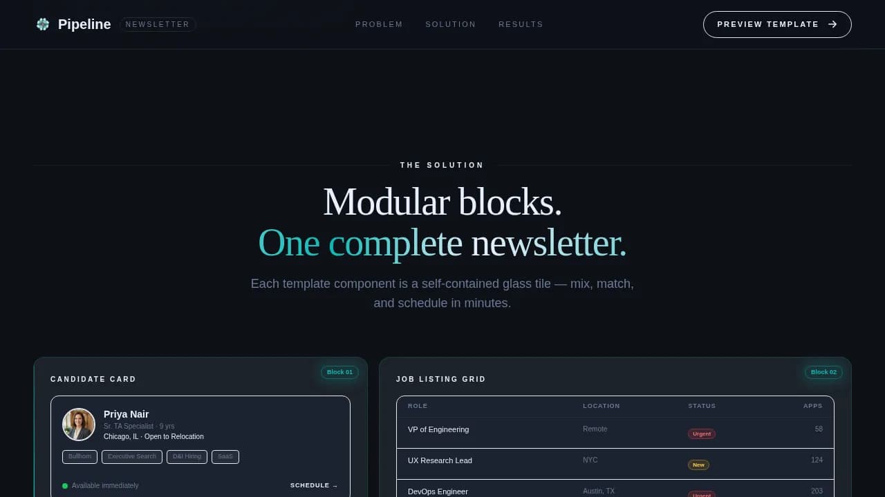 Stream — Powerful Talent Acquisition Landing Page Template