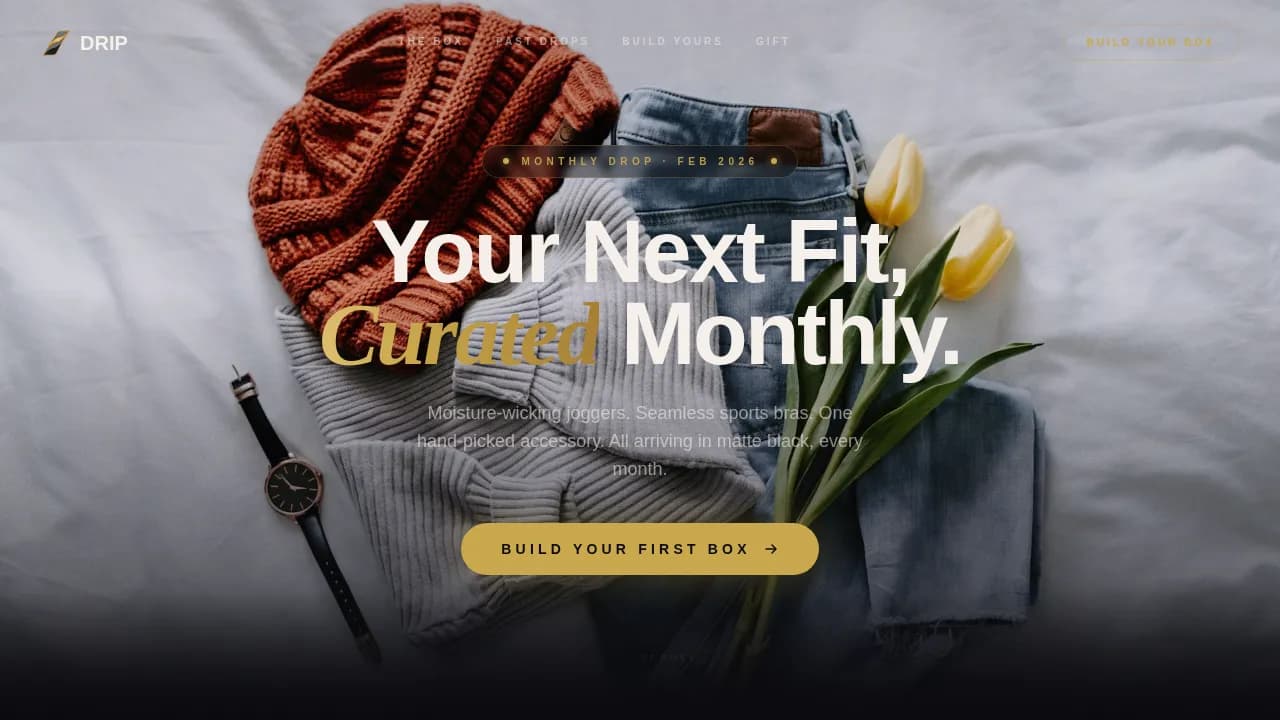 Trend — Curated Streetwear Collective Landing Page Template