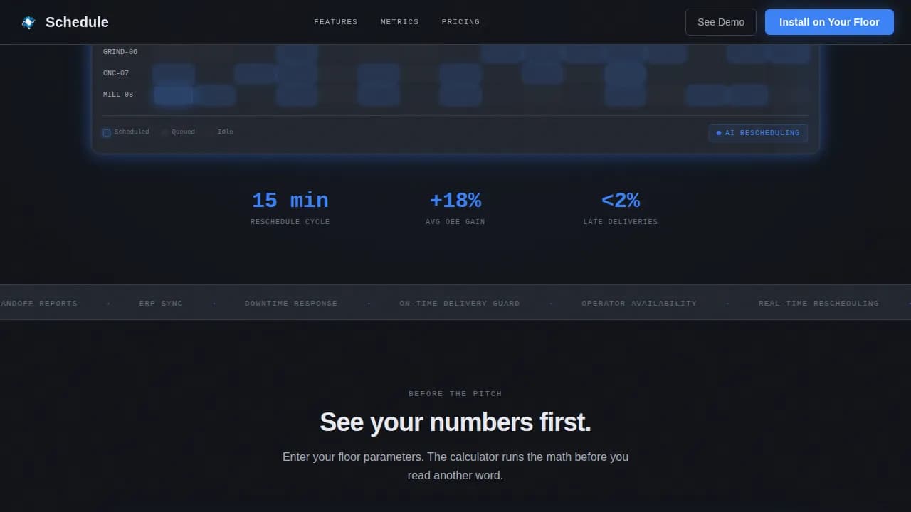 Optimize — Smart Factory Automation Landing Page Template