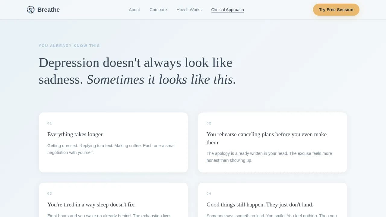 Serenity — Therapeutic Mental Health Coaching Landing Page Template