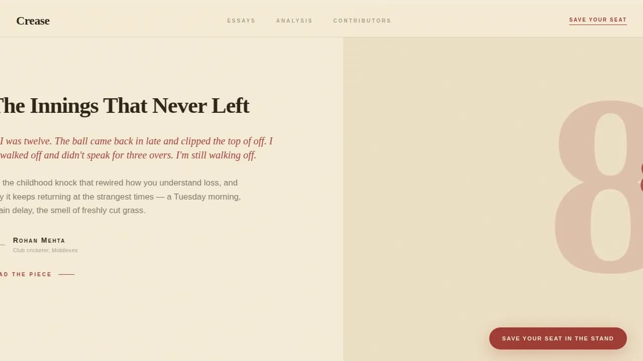 Sports Blog Pre-Launch Website Template