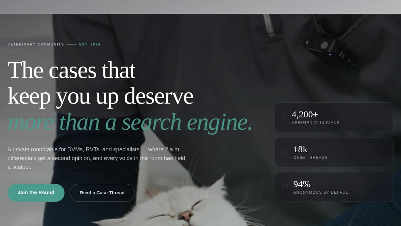 Clinic — Expert Veterinary Roundtable Landing Page Template