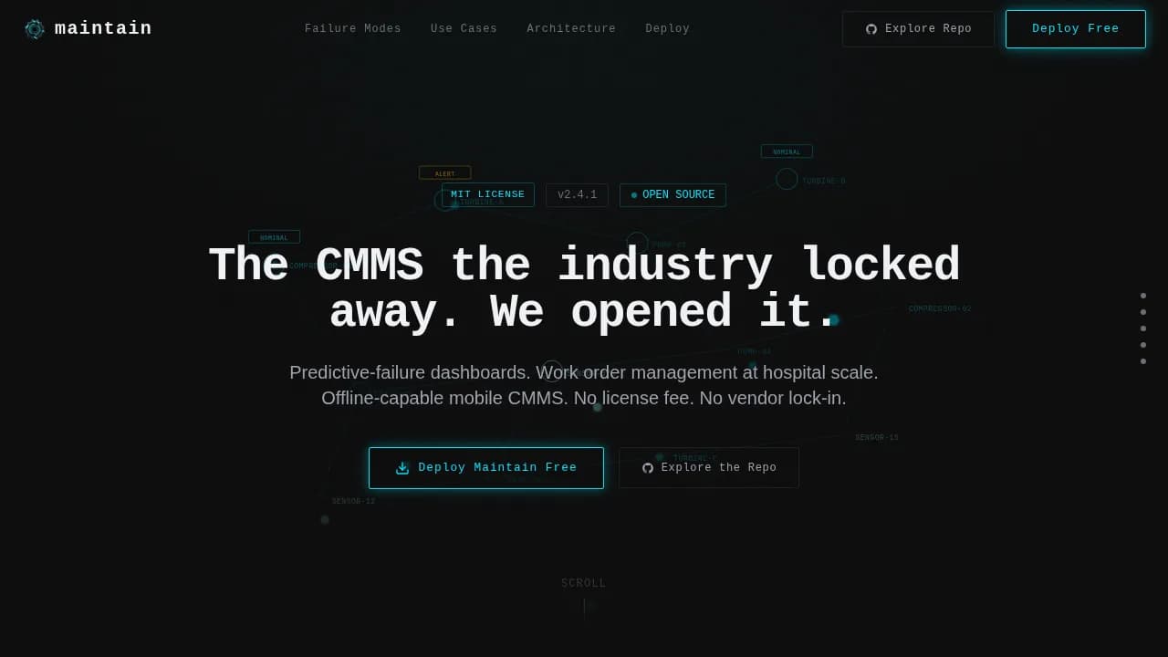 Steward — Open-Source Enterprise Operations Landing Page Template