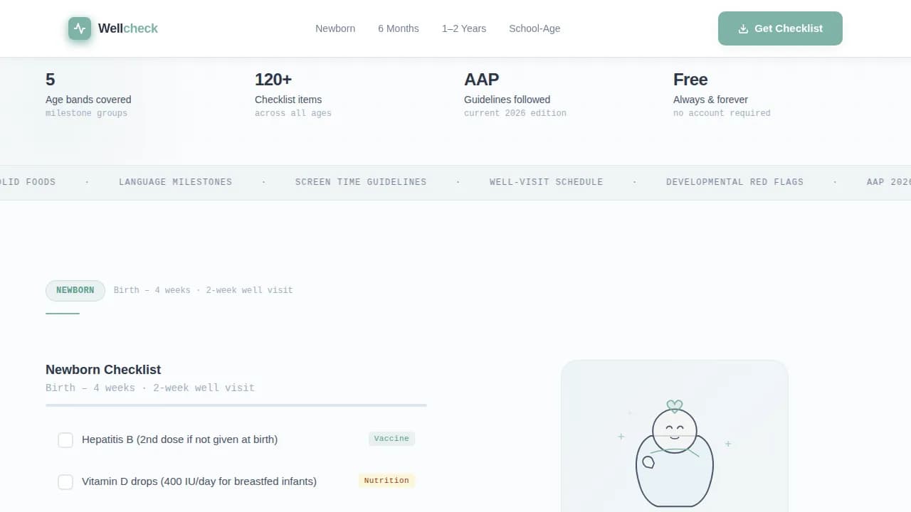 Milestone — Trusted Pediatric Resource Landing Page Template