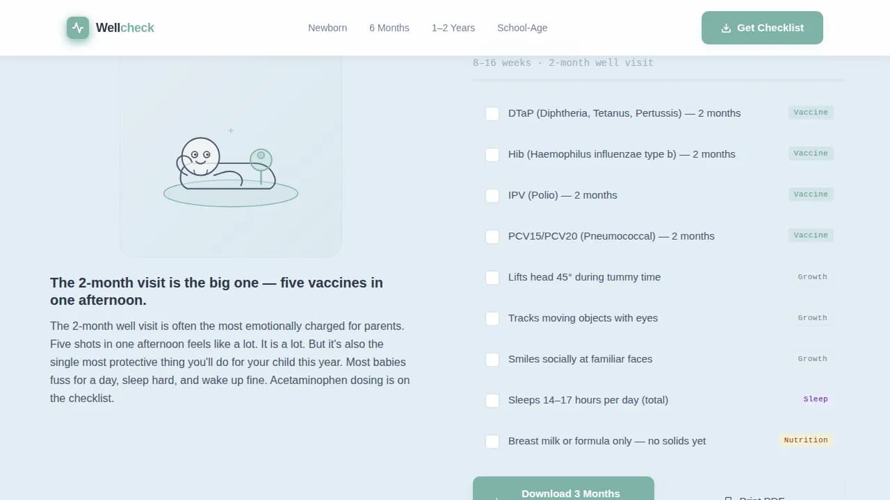 Milestone — Trusted Pediatric Resource Landing Page Template