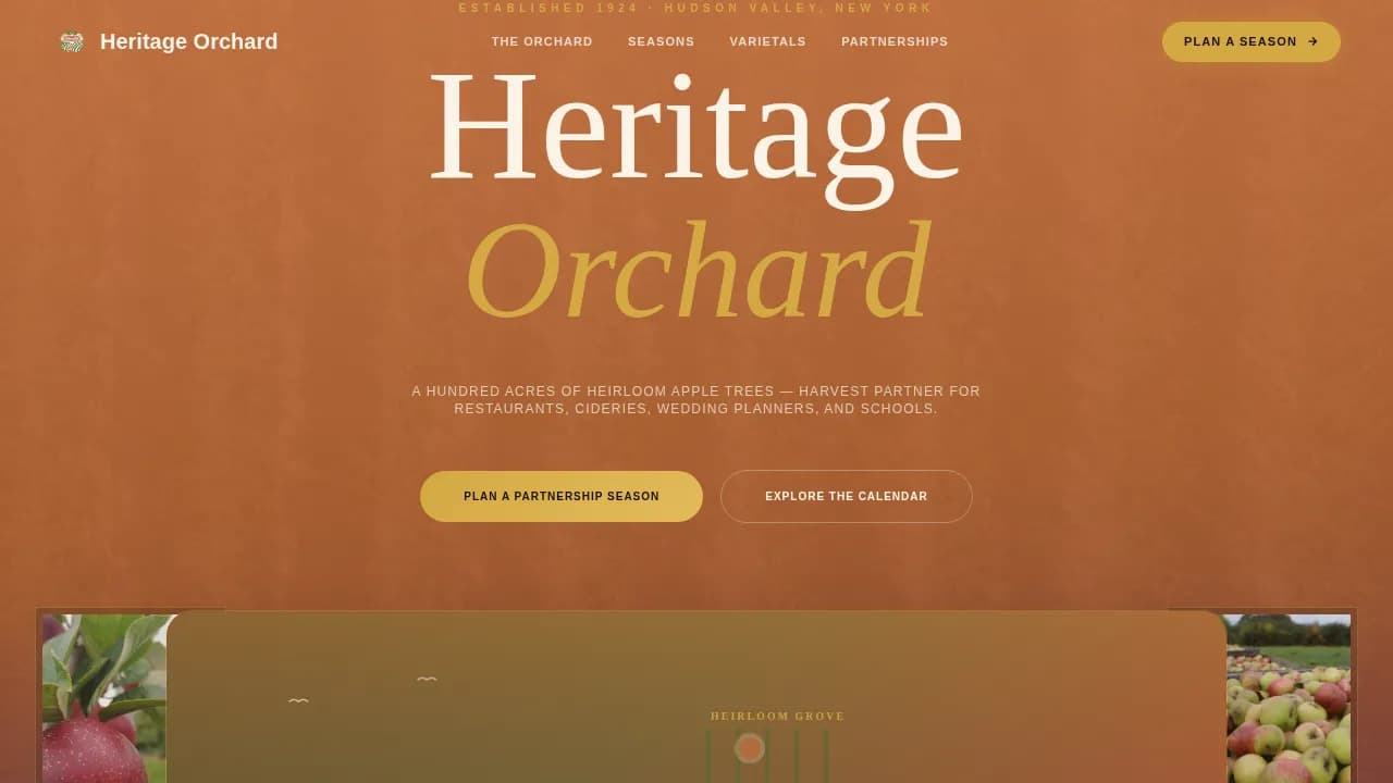 Agri-Tourism & Farm Experience Portfolio Website Template