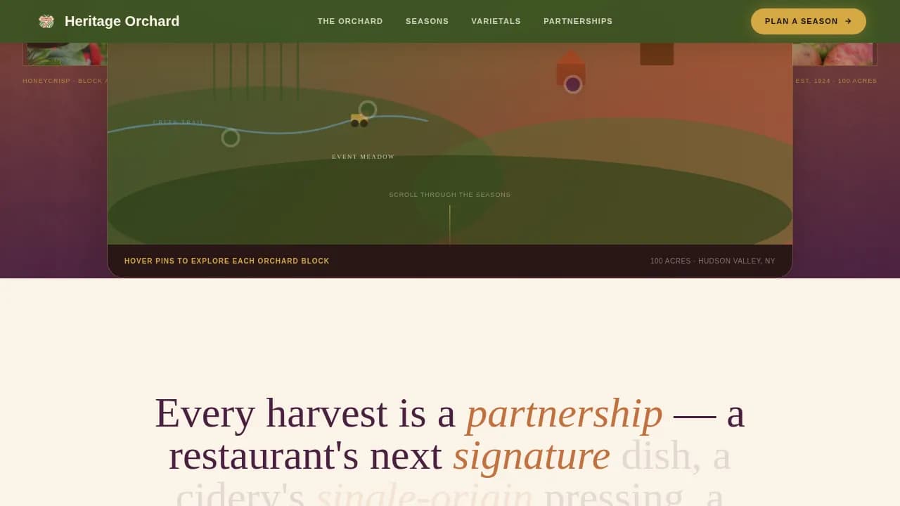 Agri-Tourism & Farm Experience Portfolio Website Template