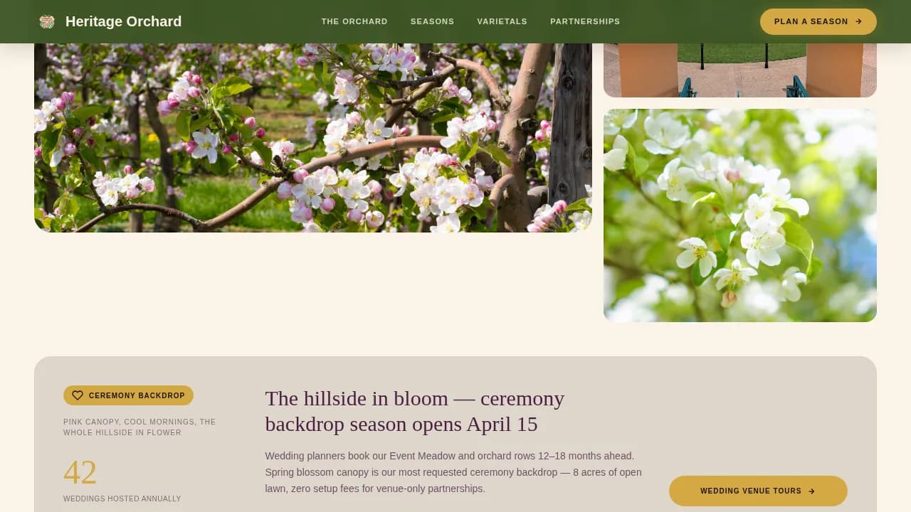 Agri-Tourism & Farm Experience Portfolio Website Template