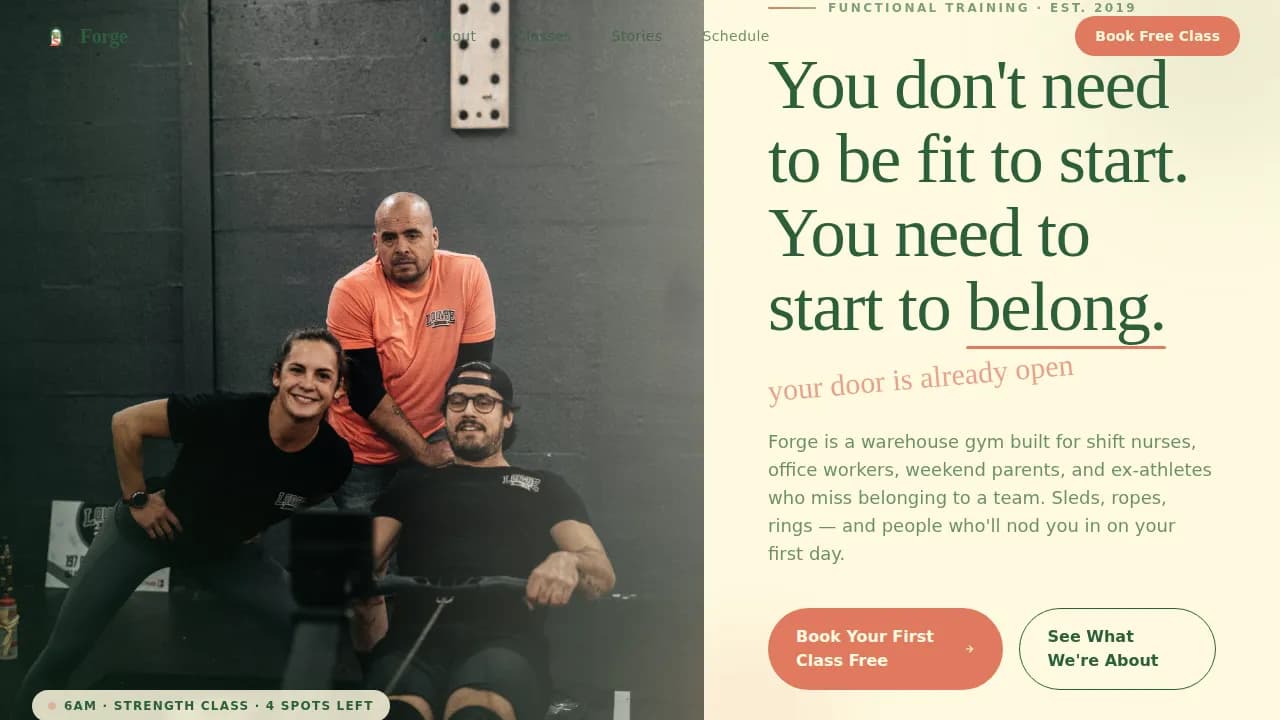 Strength — Dynamic Fitness Marketplace Landing Page Template