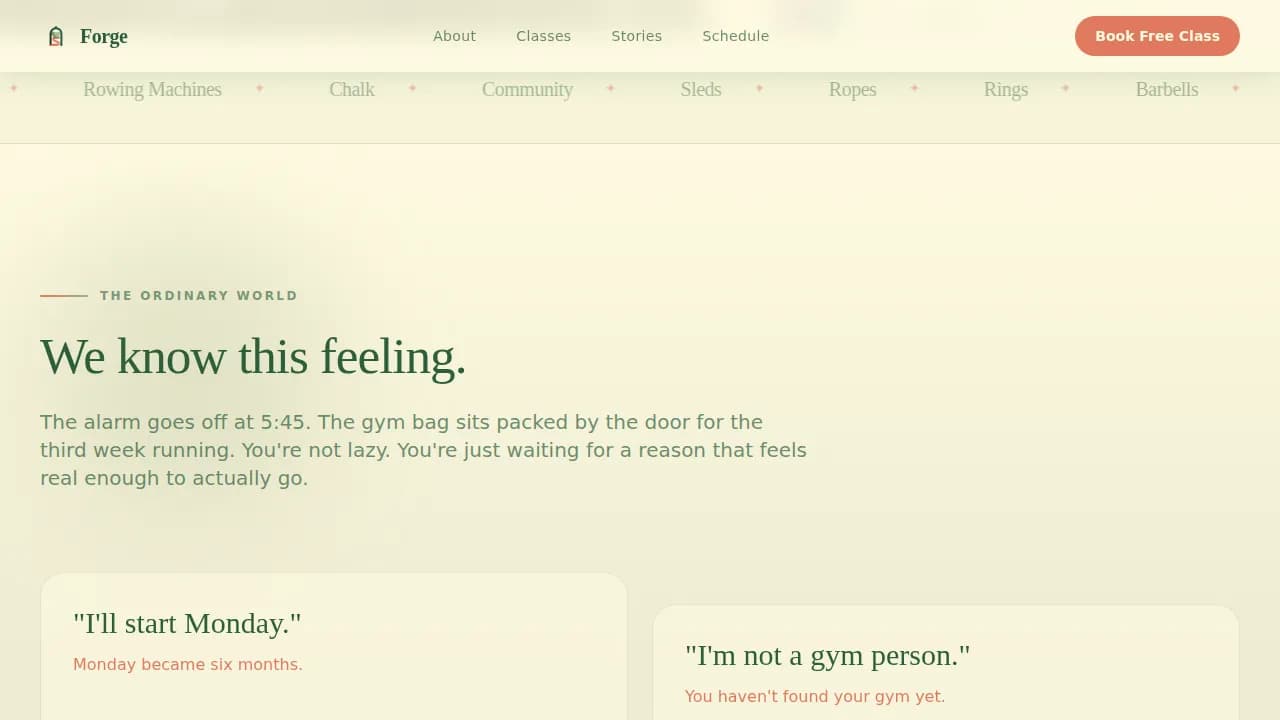 Strength — Dynamic Fitness Marketplace Landing Page Template