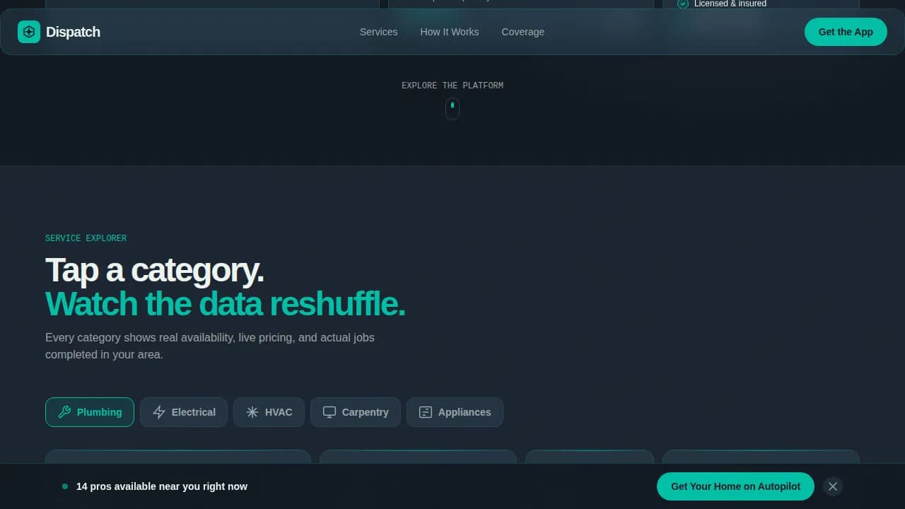 Mobilize — Intelligent Service Operations Landing Page Template
