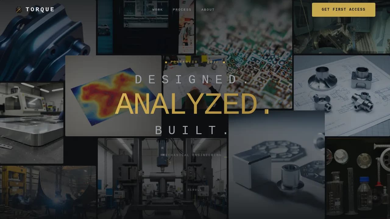 Mechanical Engineer Profile Pre-Launch Website Template