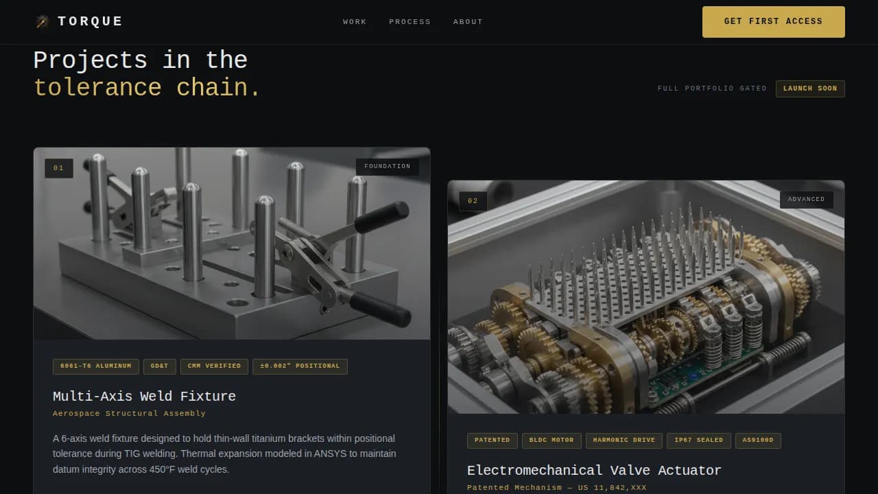 Mechanical Engineer Profile Pre-Launch Website Template