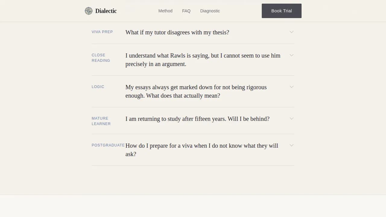 Socratic — Master Philosophy Tutoring Landing Page Template