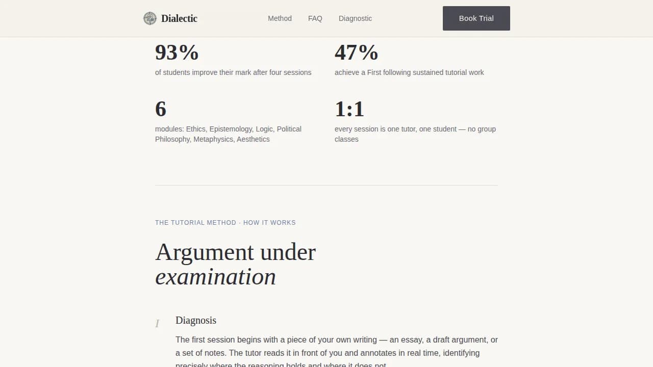 Socratic — Master Philosophy Tutoring Landing Page Template