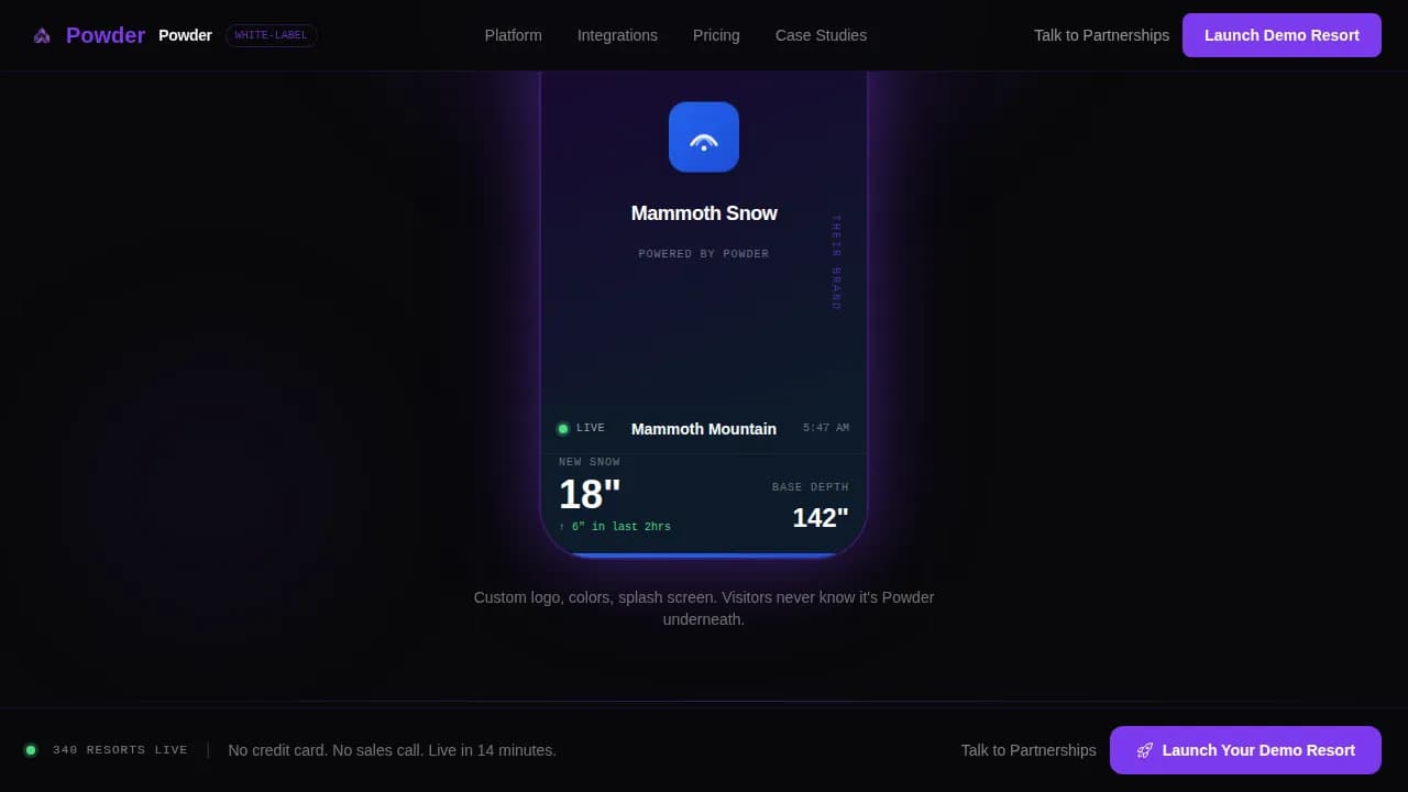 Track — Smart Ski Condition Landing Page Template