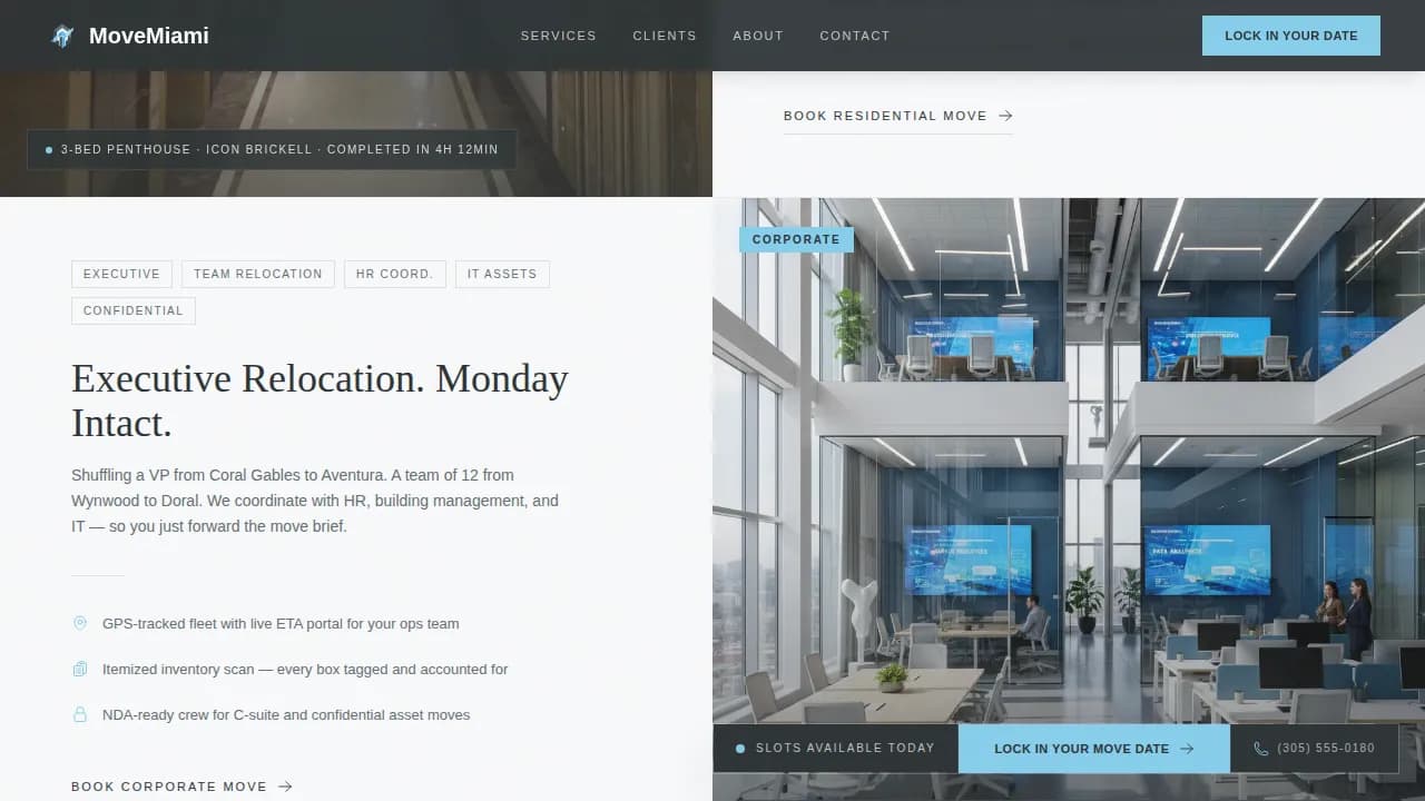 Transport — Seamless Logistics Services Landing Page Template