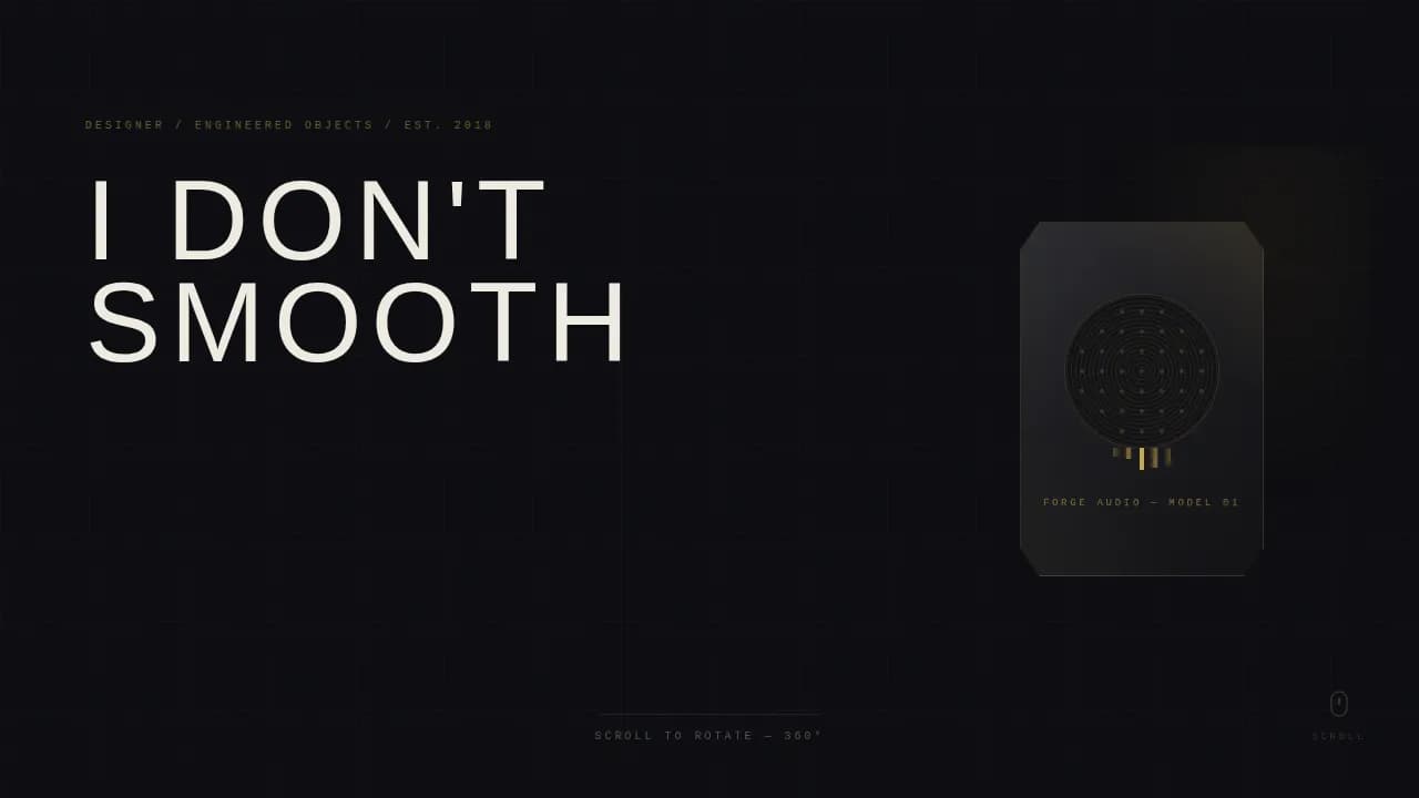 Canvas — Bold Designer Showcase Landing Page Template