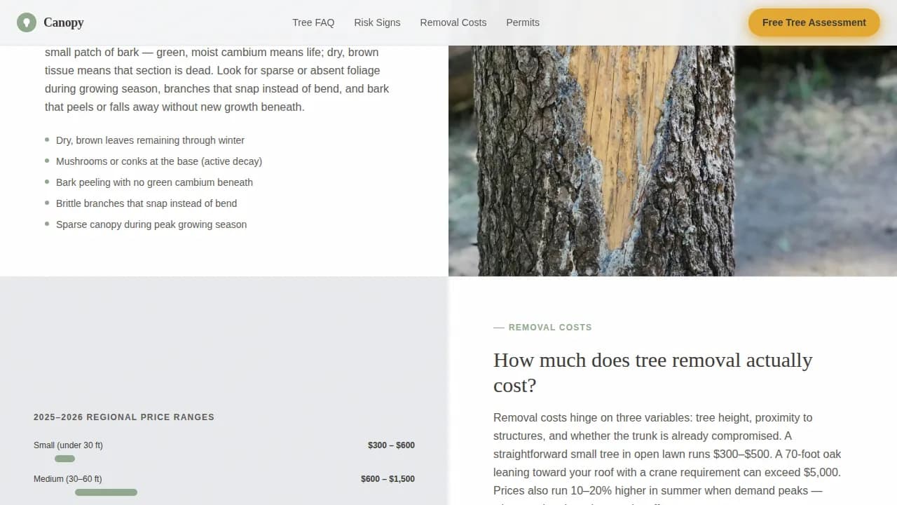 Branch — Specialist Tree Service Landing Page Template