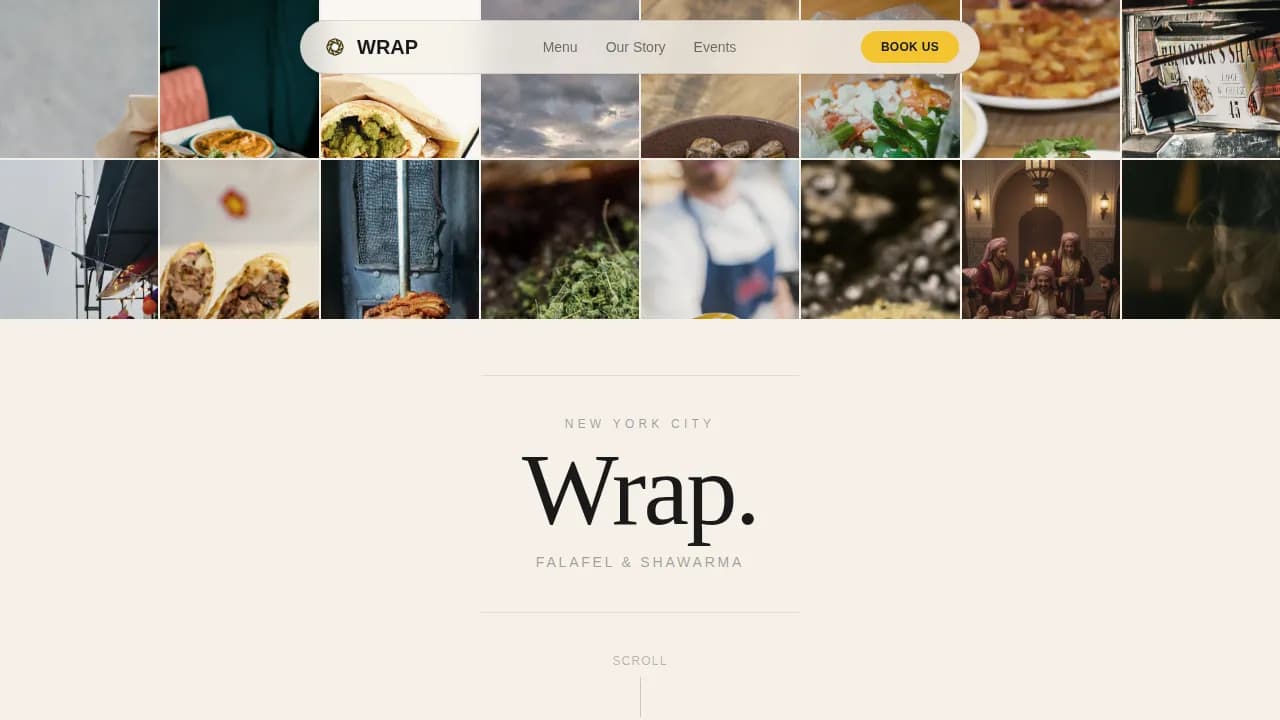 Feast — Dynamic Street Food Catering Landing Page Template
