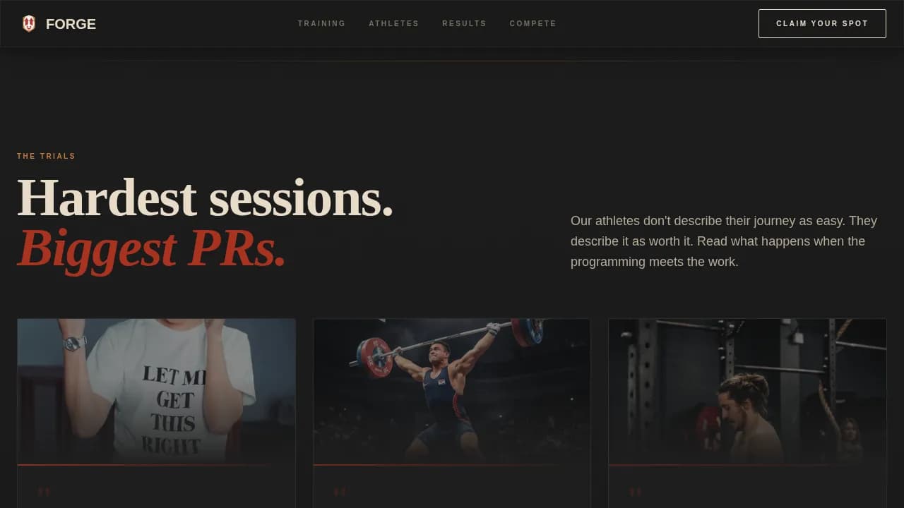 Powerhouse — Champion Strength Community Landing Page Template