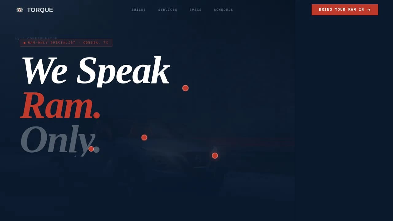 Car Dealership Online Booking Website Template
