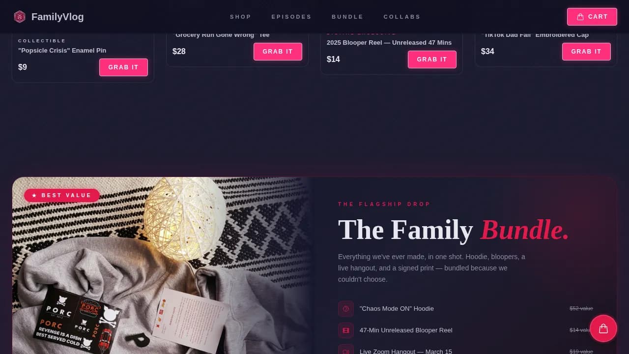 Chronicle — Trendy Direct Sales Community Landing Page Template