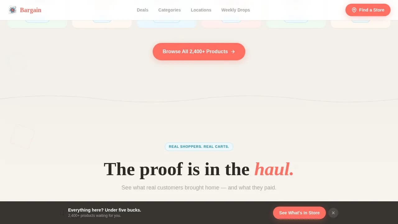 Deal — Instant Discount Retail Landing Page Template