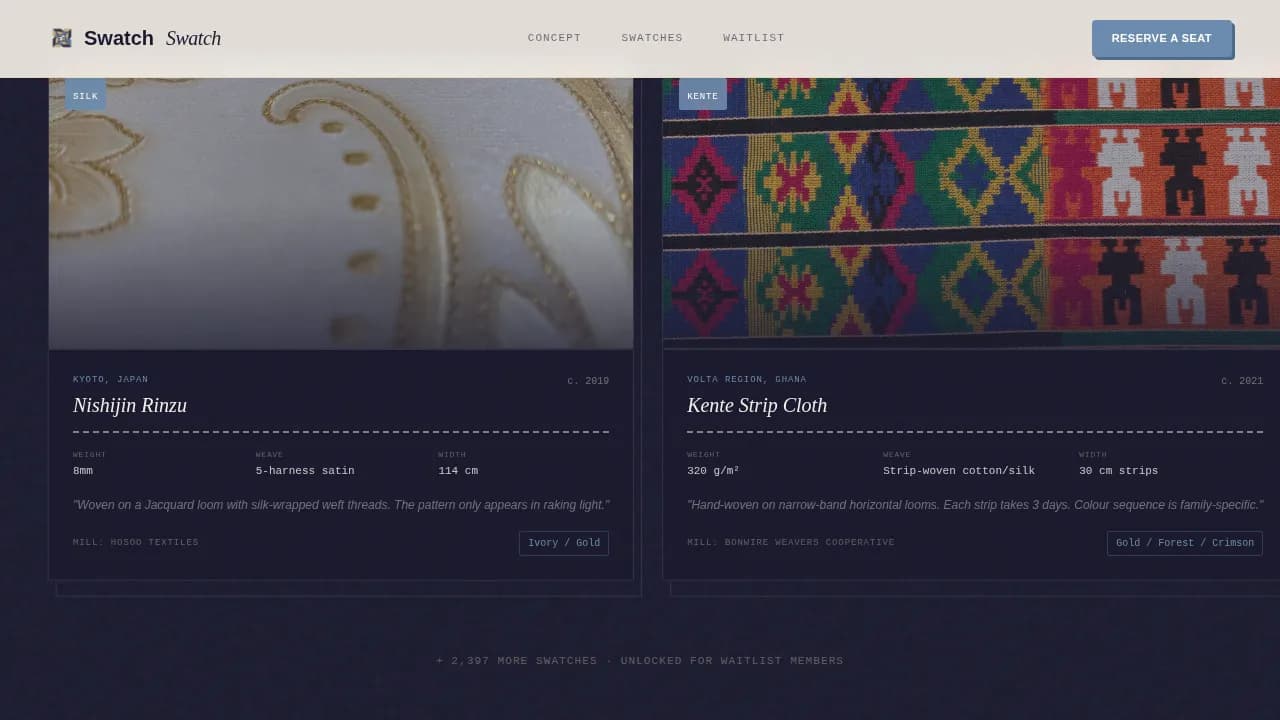 Fashion Tech & Innovation Pre-Launch Website Template