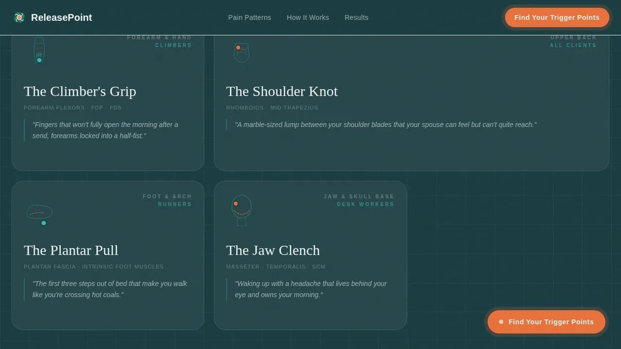 Wellness Modalities Booking Website Template