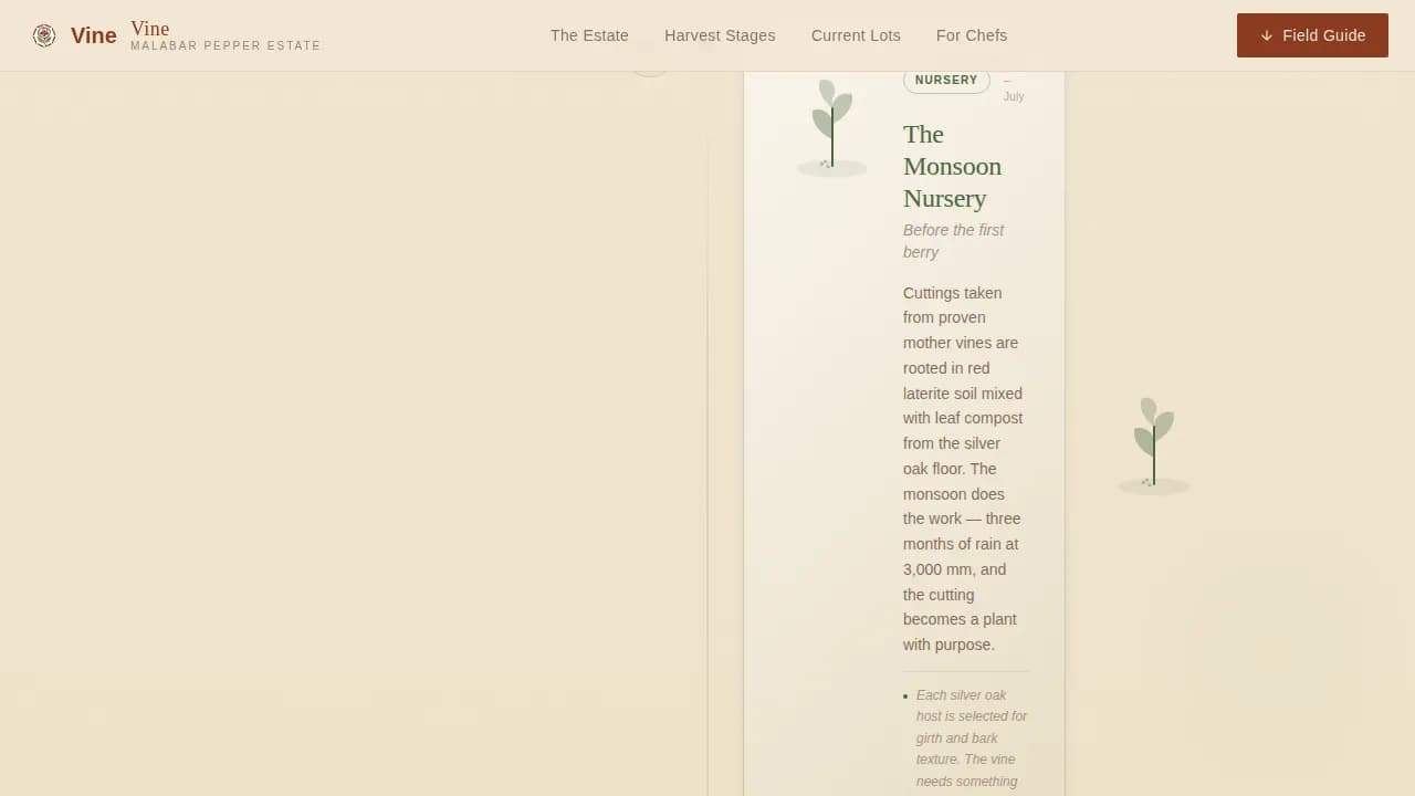 Harvest — Artisan Spice Grower Landing Page Template