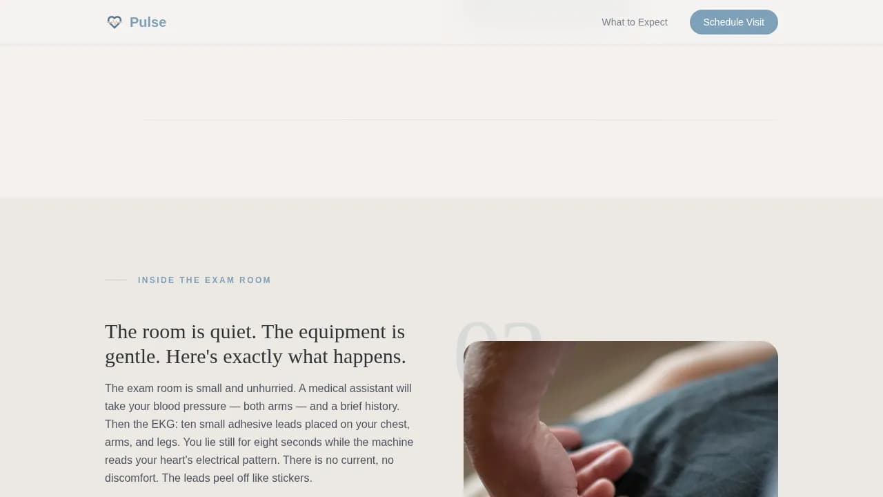 Vitals — Heart Health Onboarding Landing Page Template