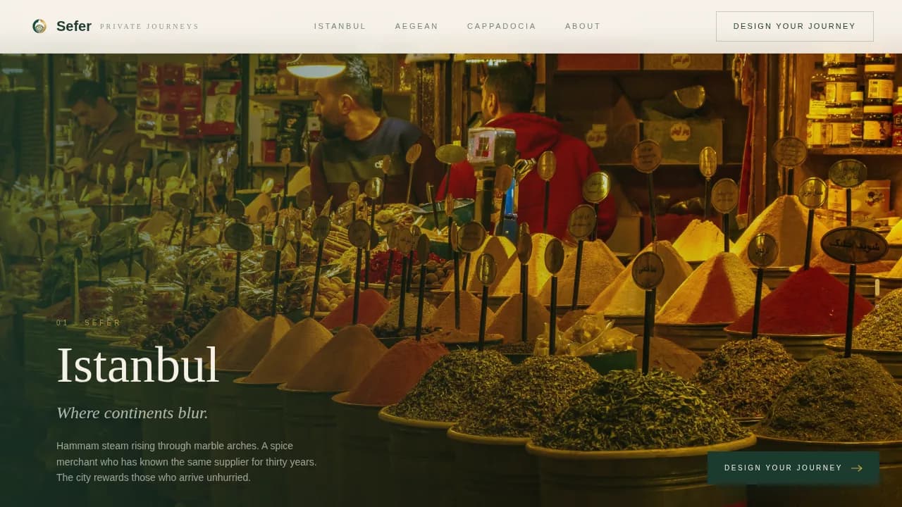 Journey — Bespoke Turkey Travel Landing Page Template