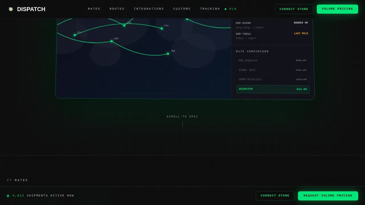 Logistics — Global Shipping Solutions Landing Page Template