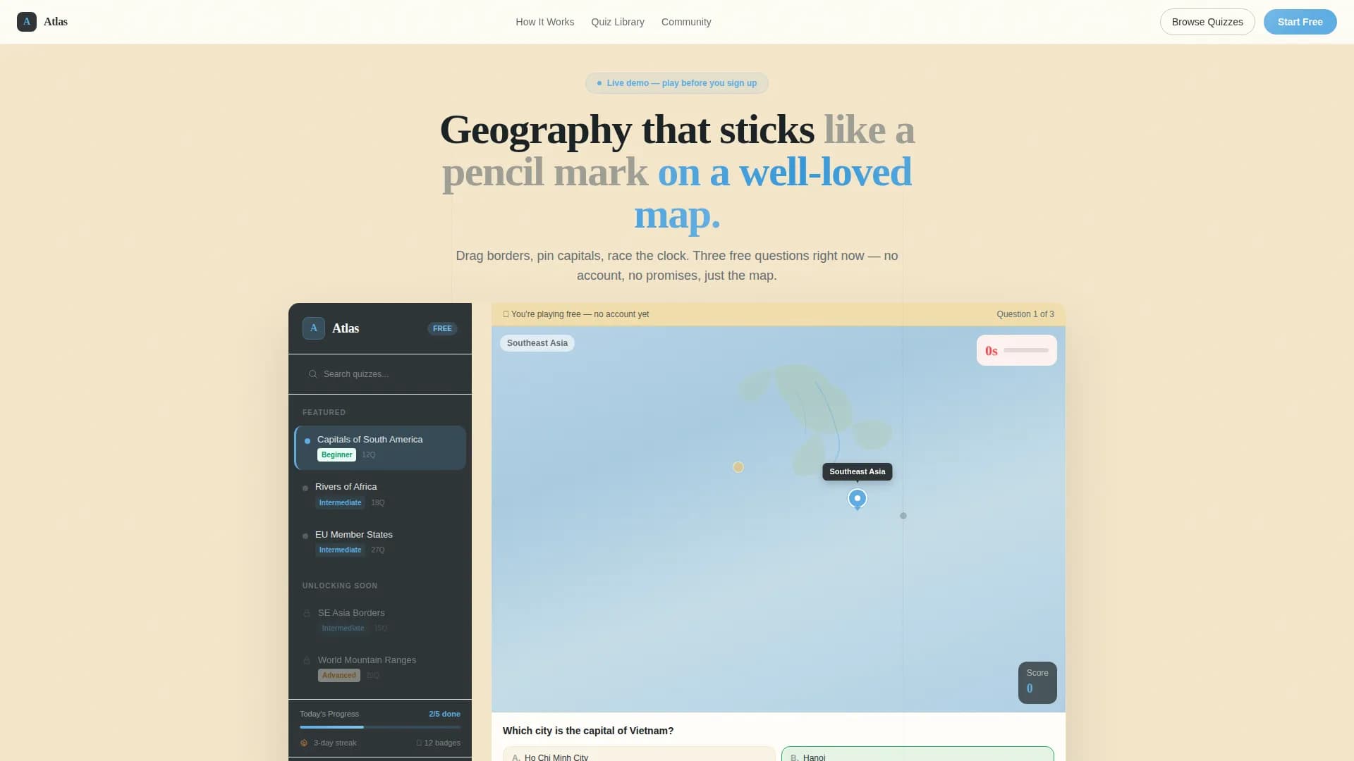 Geography Education Professional Website Template