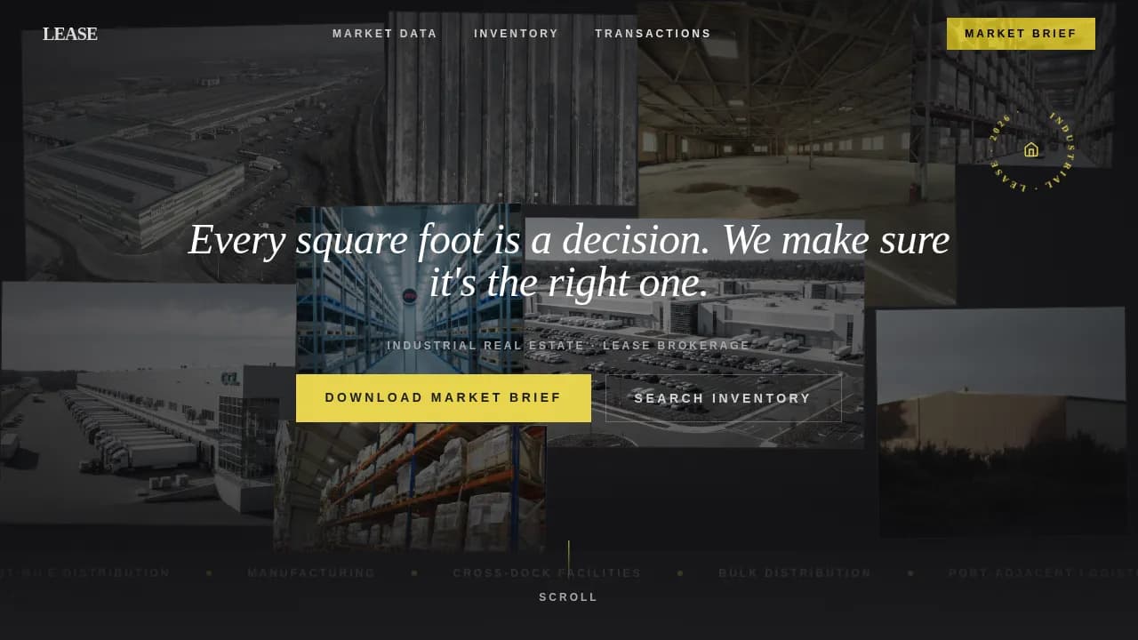 Industrial Architecture Directory Website Template