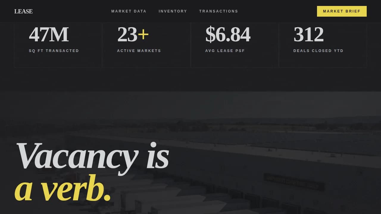 Industrial Architecture Directory Website Template