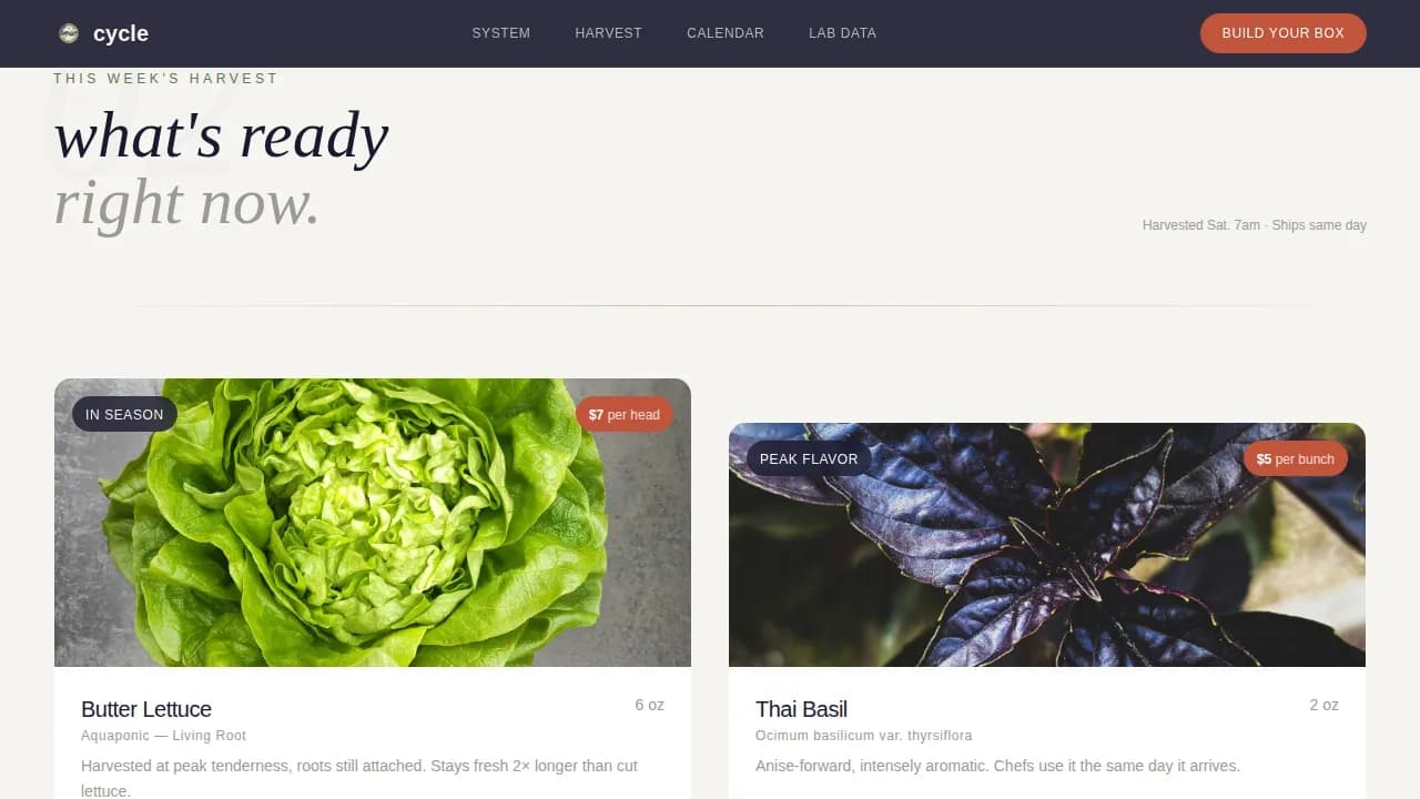 Flow — Sustainable Aquaponic Systems Landing Page Template
