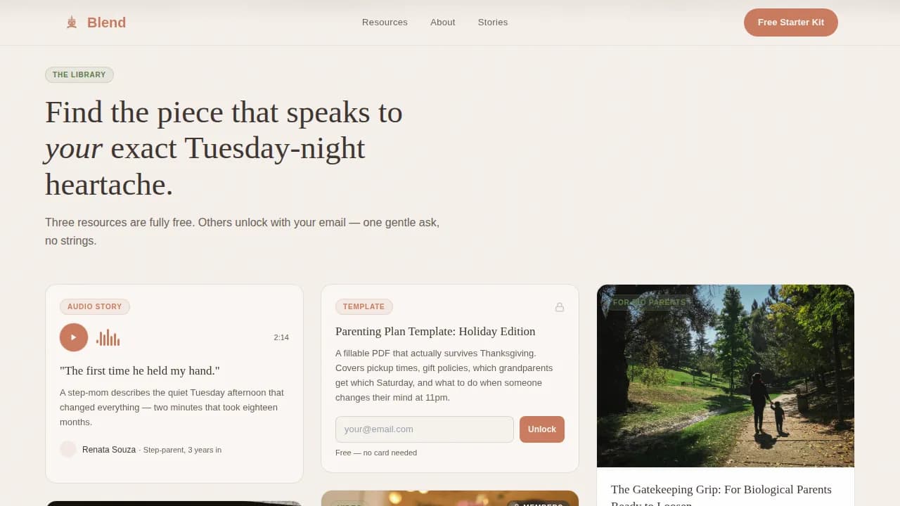 Family Counseling & Support Blog Website Template