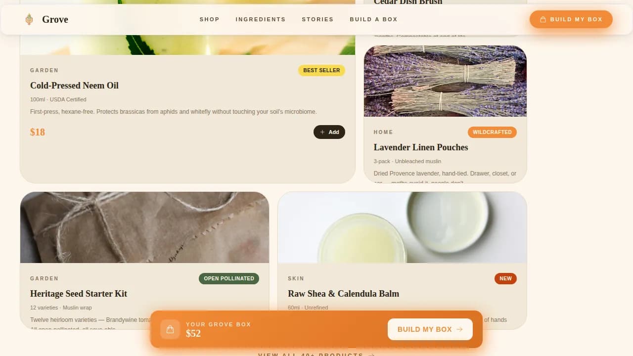 Home & Garden E-Commerce Professional Website Template
