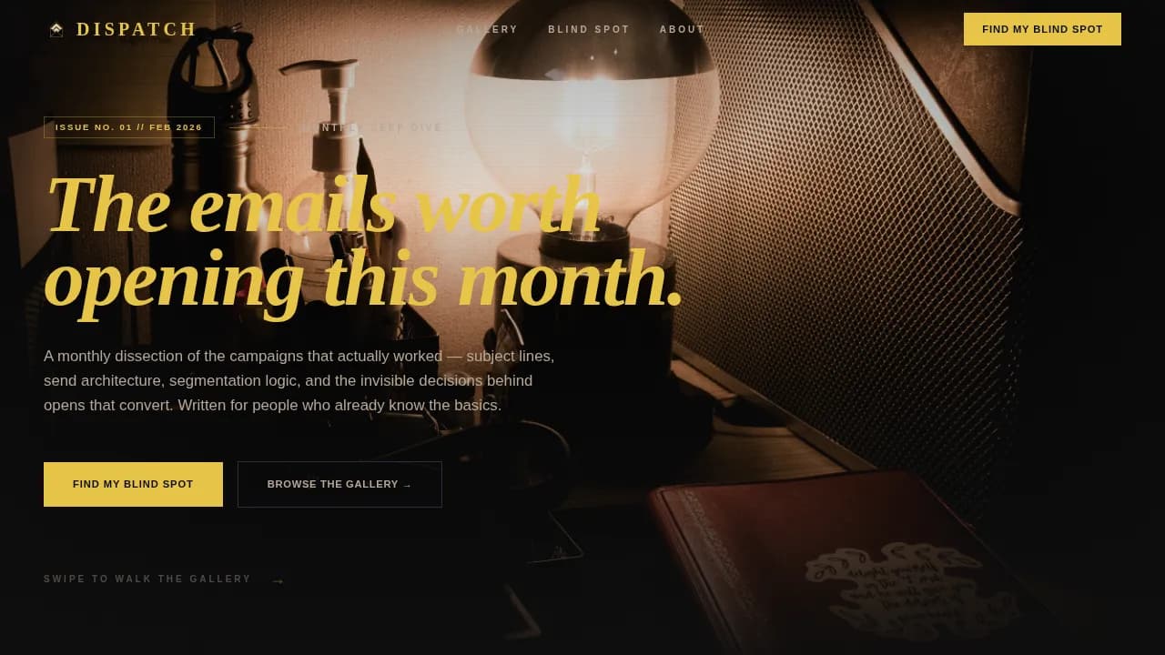 Email Marketing Newsletter Blog Website Template