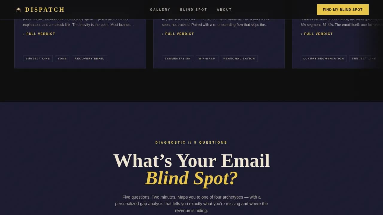Email Marketing Newsletter Blog Website Template