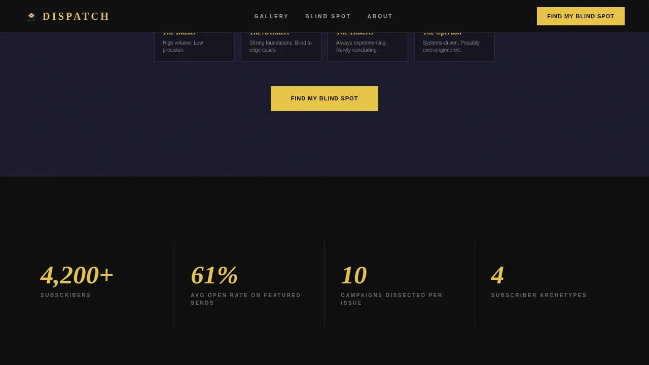 Email Marketing Newsletter Blog Website Template