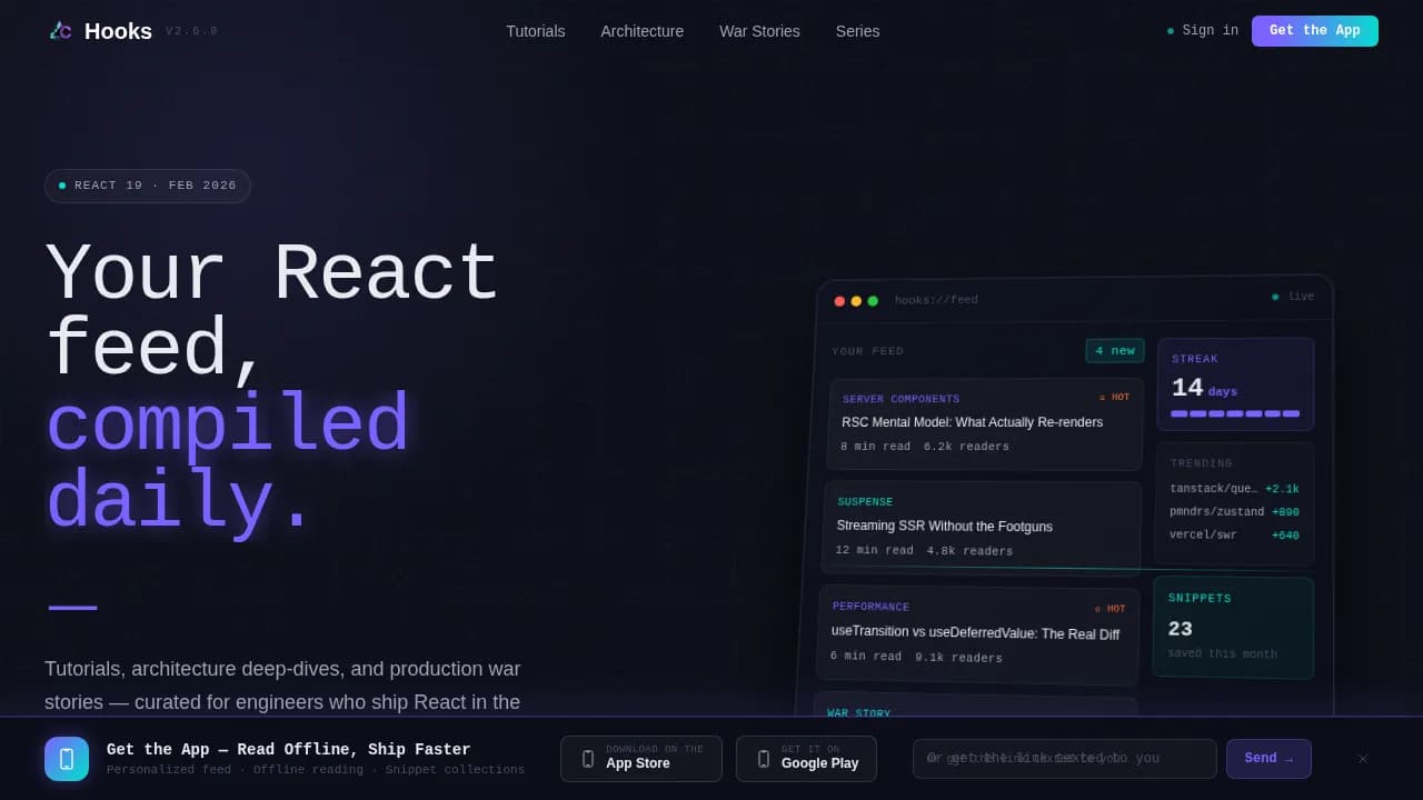 Syntax — Intelligent React API Documentation Landing Page Template
