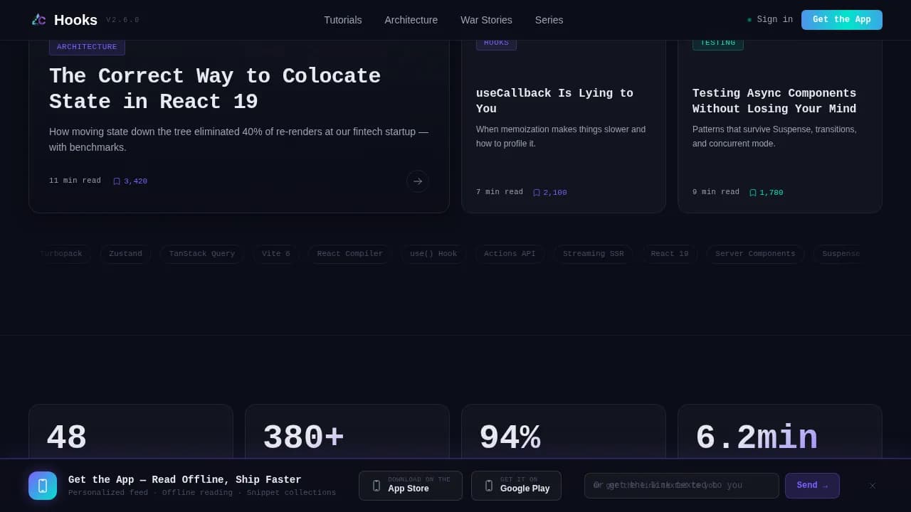 Syntax — Intelligent React API Documentation Landing Page Template