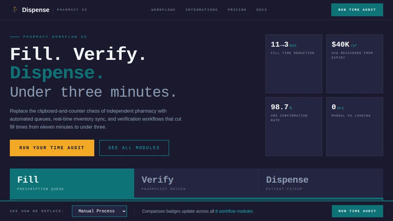 Medicate — Streamlined Pharmacy Automation Landing Page Template