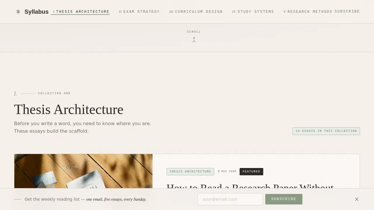 Chapter — Premium Education Insights Landing Page Template