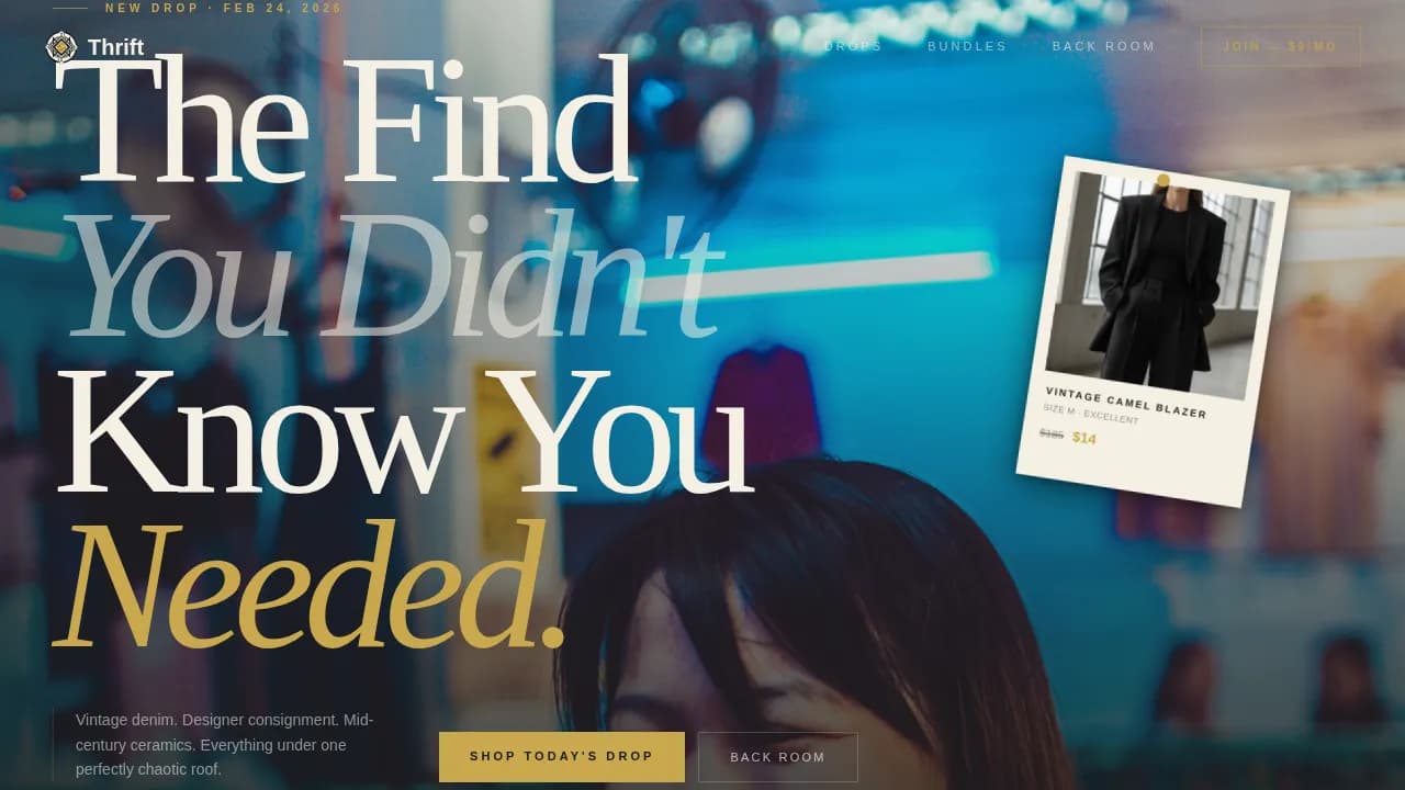 Local Brick & Mortar Specialist Professional Website Template
