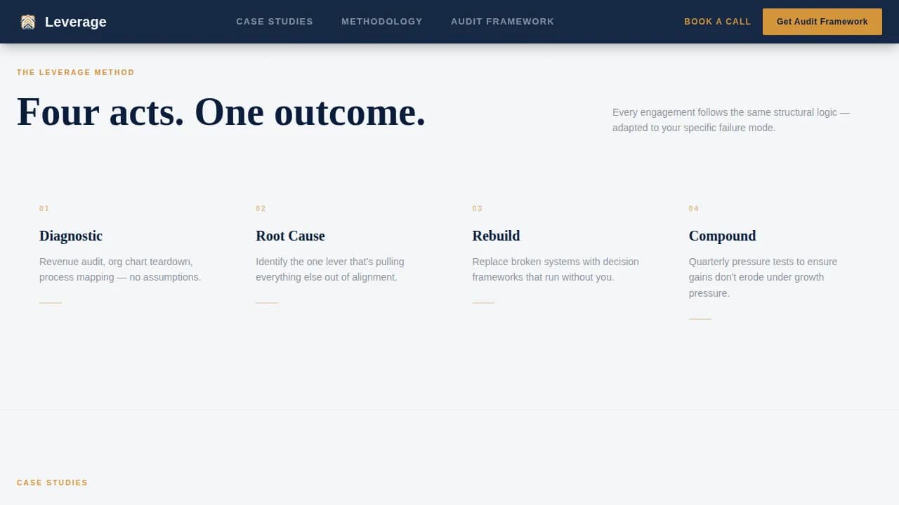 Business Coach Booking Website Template
