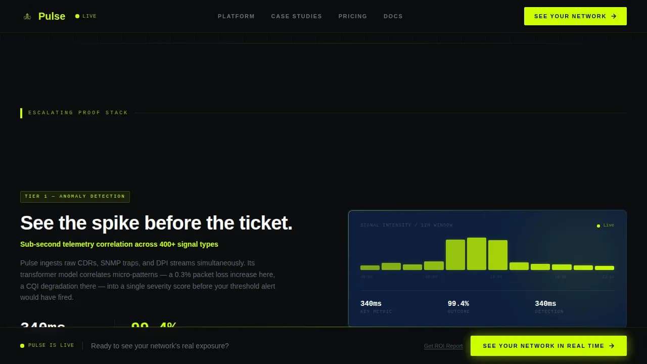 Signal — Advanced Network Monitoring Landing Page Template